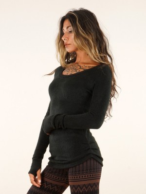 Toonzshop Aëlys Pullover Pulóver Női Fekete | FDKZPTG-25