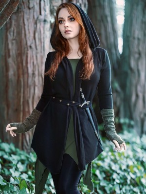 Toonzshop Lakyäa Rmx Cotton Cardigan Kardigán Női Fekete | ZOEAYRG-23