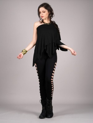 Toonzshop Manoï 2 In 1 Skirt Top Szoknya Női Fekete | AXPZLCG-26