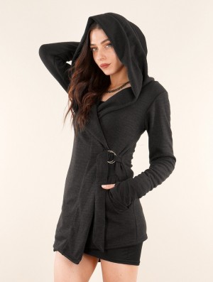 Toonzshop Nyxx Rmx Hooded Jacket Kabát Női Fekete | DXSAGBU-28