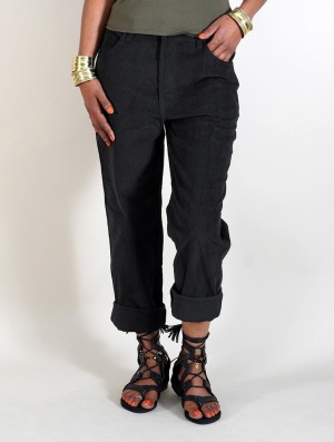 Toonzshop Ottarah Corduroy Pants Nadrág Női Fekete | NTLXSMG-13