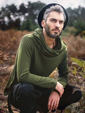 Toonzshop Sachiko Sweater Pulóver Férfi Olivazöld | SGBLOHR-27