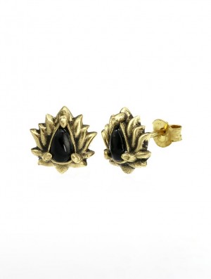 Toonzshop Saguna Onyx Stud Earrings Jewels Női | GISTKAX-82