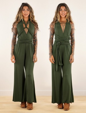 Toonzshop Wakiza Infinity Jumpsuit Jumpsuit Női Olivazöld Zöld | AWHPZFY-02